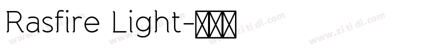 Rasfire Light字体转换